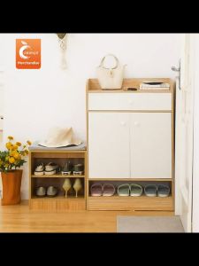 ORANGE ตู้เก็บรองเท้าเอนกประสงค์ ตู้รองเท้าพร้อมเบาะนั่ง ที่วางรองเท้า นั่งเปลี่ยนรองเท้าได้