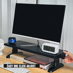 Smart Ergo Height Adjustable Monitor Stand with Handphone Holder | Monitor Riser | Desktop Riser