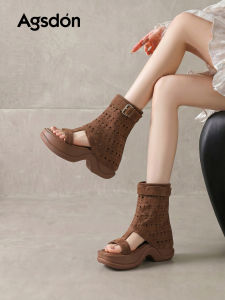 Agsdon | Summer Rome Hollow Breathable Thick Sole Sandals