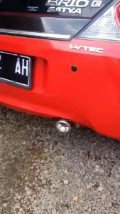 Knalpot Mobil HKS Gronel Bass Adem Bulat Full Stainless Size P33cm Pelangi