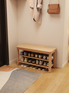 DONGMU | Storage Multi-layer Wooden Shoe Changing Bench