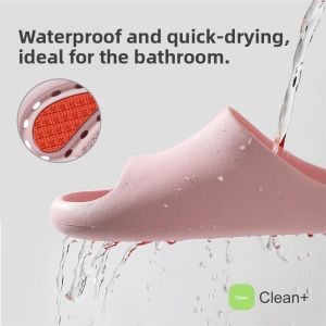 MONLEYTA | Non-Slip Bathroom Slippers Indoor Home Use EVA Couples Flip Flops Anti-Odor Men Women Shower Slippers Comfortable Slip-On Shoes