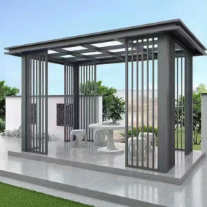 Outdoor Aluminum Pavilion New Chinese Style