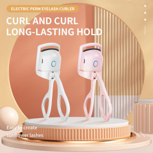 MAANGE Electric Eyelash Curler Type-C Rechargeable Temperature Control Mini Eyelash Curler Two Colors Cute Eyelash Curler 230mAh Heating Setting Convenient USB Charging 2 Heating Settings Power Off Protection Eyelash Curler Girls Makeup Gadget