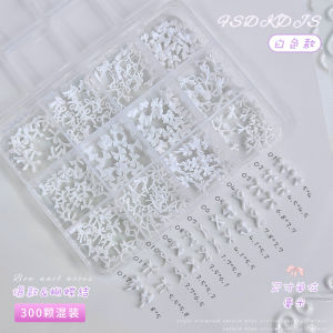 MIX Solid Color Resin Bowknots Nail Art Decoration 3D Mini Bows Ribbon Nail Charms Decoration DIY Manicure Accessories
