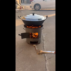 Save gas energy(Durable)Thickened Wood Fired Charcoal Stove - Versatile For Home Cooking Barbecuing Camping And Picnics Firewood Charcoal Stove Can Be Wsed For Cooking Tea Barbecue And Outdoor Multifunctional wood-burning stove