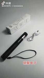 luckluck 303 Green Light Star Laser Flashlight Powerful Green Laser Pointer Beam Light USB Rechargeable