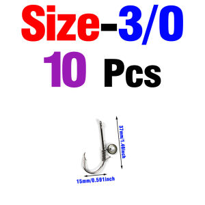 MNFT 10Pcs/Box Strong Carbon Steel Barbed Fishhook Fixed Circle Hook Live Shrimp Fishing Bait Targeted for Carp for Lure Fishing