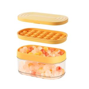DEMING | Home Ice Ball Mould with Lid Food Grade Silicone Ice Tray