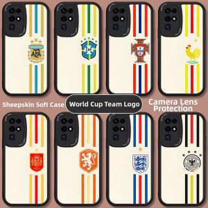 MOBAOKE | World Cup Badge Full-protection Shockproof Leather Phone Case