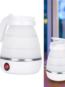 Foldable Electric Kettle Silicone Foldable Electric Kettle Collapsible Fast Heating Electric Kettle