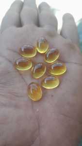 Batu Akik Kecubung Kuning 14x10 mm