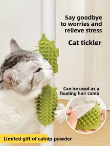 VOA | Scratching Post Toy for Cats with Floating Hair Brush