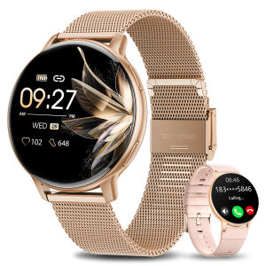 New Bluetooth Call Smart Watch Women Steel Watches Men Customized Dial Heart Rate Sports Fitness Tracker Ladies Gifts Smartwatch
