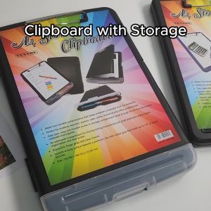[SG Stock] Centre A4 Storage Clipboard with Writing Storage