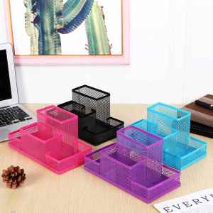 Desk Organizer Storage Box Metal