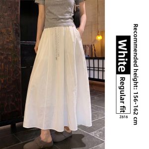 XIANYIJIAO | Pleated A-line Maxi Skirt