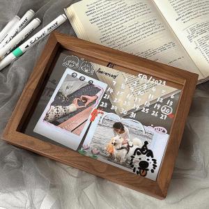 Handmade Graffiti Photo Frame Creative Birthday Gift with Memorial Significance for Female Friends High Ceremony Feeling