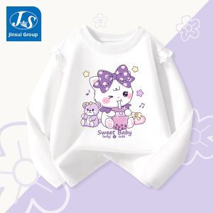 JS | Girls Cotton Long Sleeve T-shirt for Fall