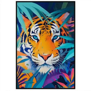 Tranh treo tường tranh dán tường Canvas con hổ tranh decor phong cách hiện đại màu acrylic. CGI-326