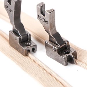 Invisible Zipper Foot Sewing Machine Invisible Zipper Presser Feet Industrial Sewing Machine Presser Foot Industrial Flat Bed Presser Foot Replacement (S518NS)