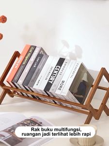 Rak buku meja kayu /Rak Buku Desktop/Rak buku desktop Rak buku sederhana/Rak meja kayu kecil