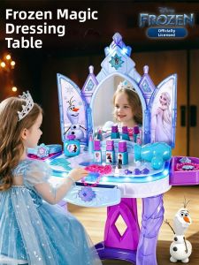 PALONG | Elsa Princess Role Play Makeup Table 3-6 Year Girls Birthday Gift