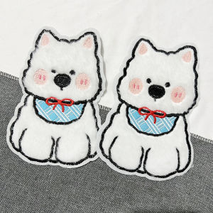 ติดเต็มรูปสุนัขสำหรับเสื้อแจ็คเก็ตเด็ก ติดตกแต่งกระดุมลายการ์ตูนน่ารัก ติดกระเป๋า ติดกางเกง ติดรอยขาด ผ้าอัดฟิล์มสำหรับเย็บปะติด