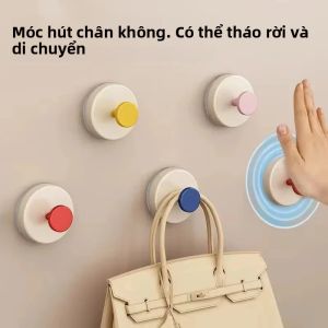 Không Khoan Nhựa Hút Móc Có Thể Gập Lại Khăn Móc Treo Quần Áo Nhà Bảo Quản Phụ Kiện Cao Su Silicone Cố Định Móc Treo Tường