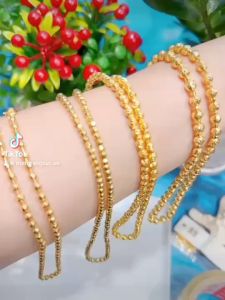 Dây chuyền bi mạ màu 18.k cao cấp k650