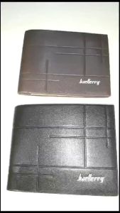 Baellerry Dompet Uang Lipat Tebal D0032 Pria Wanita Bahan Kulit Sintetis Lembut Kilat Muat Banyak