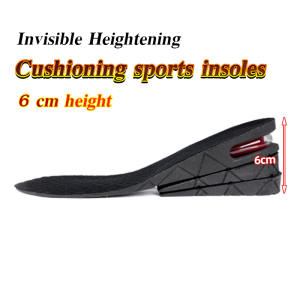 MaxPlus 6cm Height Increase Insoles 3-layer Air Cushion Heel Insert Lift Shoes Insole for Men and Women