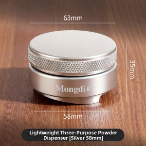 MONGDIO | 3-blade Coffee Distributor and Tamper 58mm Stainless Steel