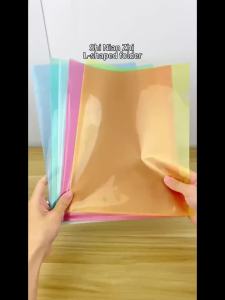 12pcs Premium PP Material Project Folders -L-Shaped A4 Document Sleeves Durable Waterproof Storage for Resumes Papers & Files