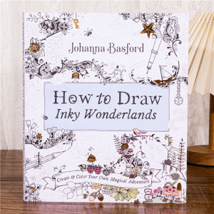 Bview Art Stress Relief Adult Coloring Book: How to Draw Inky Wonderlands Step-by-Step - Relaxing Art Therapy