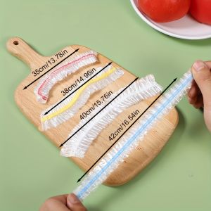 Disposable Elastic Food Cover Bags PE Fresh-Keeping Shower Caps for Bowls Reusable Plastic Wrap Covers for Kitchen Food Storage