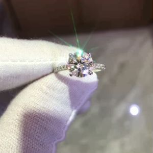 Solid 14K White Gold Ring 2ct Moissanite Engagement Ring for Women 18k gold Wedding Band Anniversary Bridal Gift 14k gold wedding ring Moissanite engagement ring gold pawnable gold ring pawnable