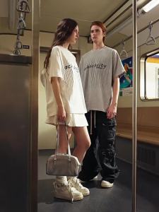 A chock | Causal American Style Couple T-shirt Short Sleeve