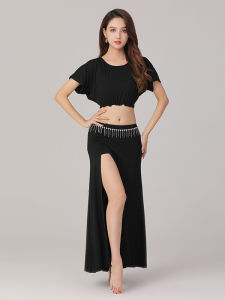 ฤดูกาลใหม่ พลัสไซส์ พรางหุ่น Belly Dance ชุดสูท Eastern Dance อินเดียชุดแยก < Ne3> เครื่องแต่งกายเวที