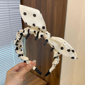 Girls Blue Sash Denim Hairband Twisted Braid Hairstyling Headband Childrens Fashionable Korean Style Hair Accessories