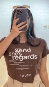 4934 Send Spandex Crop Top Atasan Wanita Katun