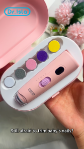 Dr.isla nail trimmer for baby Multifunctional Electric Baby Nail Trimmer Set 6 in 1 Electric Baby Nail Trimmer Set with LED Light Safe nail trimmer for baby NG10