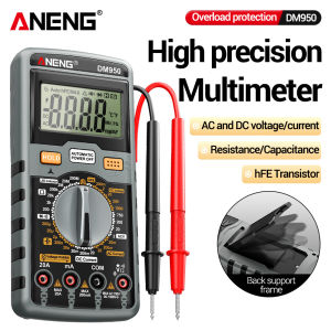 ANENG | ANENG DM950 Handheld Digital Multimeter1999 CountsAC DC Voltage Current Ohm Capacitance NCV hFE Detector Electrician Tools