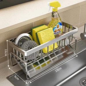 Kitchen Accessories: Towel Rack & Carbon Steel Sink Drain Rack