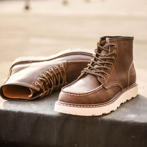 Retro British Style Mens Work Boots