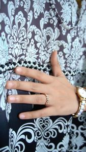 Emran Batik - Gamis Couple Dalilah Dress Muslim Motif Printing Kekinian Bahan Lionel Richi Premium Gamis Muslim Lebaran Syari Model Elegan