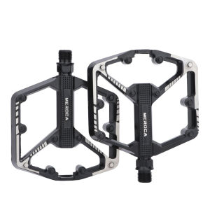 MEROCA Bike Pedals 2 DU Sealed Bearing Bicycle Pedal for Mountain Road Bike Wide Platform Alloy MTB Pedals