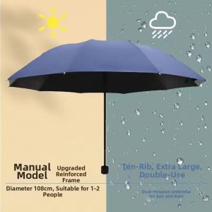 Ben.C | Durable Wind Resistant Foldable Sun and Rain Umbrella
