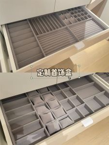 Bereanis Luxury Jewelry Drawer Storage Box Customized Velvet Tray Display Plate for Exclusive Fashionable Storage
