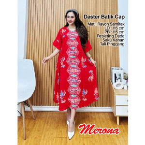 Pakaian Wanita Daster Jumbo XXL dan XL Batik Cap homedress untuk ibu menyusui kain rayon Samitex